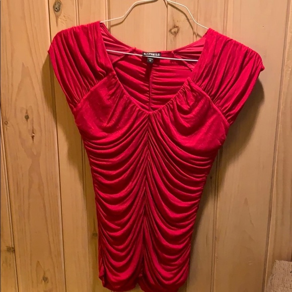 Express short sleeve top red - Picture 3 of 4